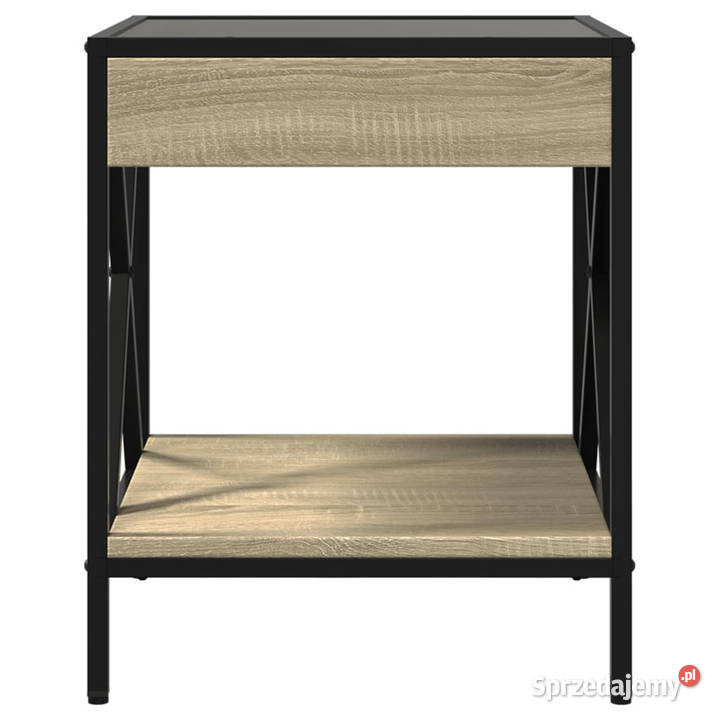Stolik kawowy z LED Infinity dąb sonoma 40x40x49 sprzedam