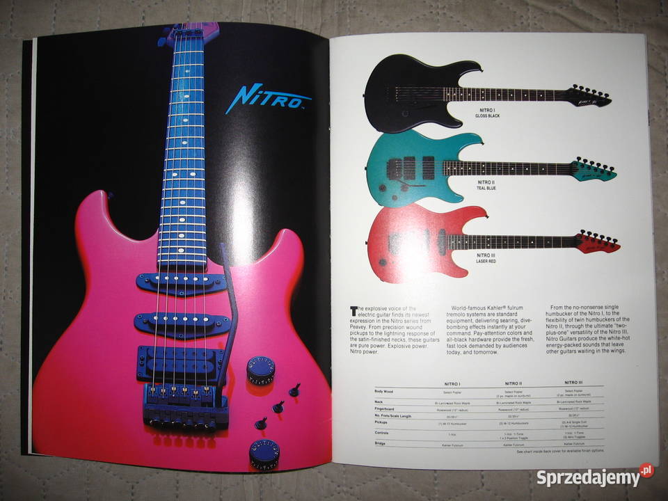 Peavey Fretted Instruments katalog gitar sprzedam