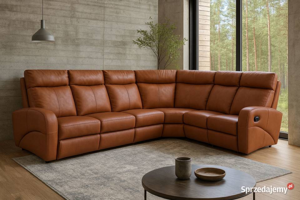 Narożnik Aston 3x1 skóra naturalna elegancja i Narożniki Ostrowsko sprzedam