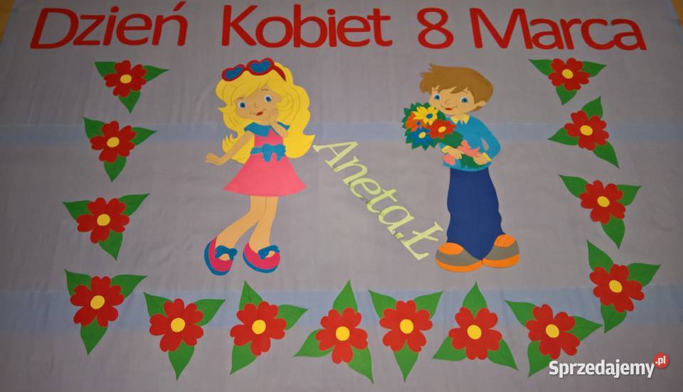 Dekoracje na Dzień Kobiet z brystolu Dla Dziecka Ryki