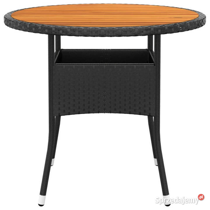 Stolik ogrodowy 80x75 drewno akacjowe i rattan sprzedam