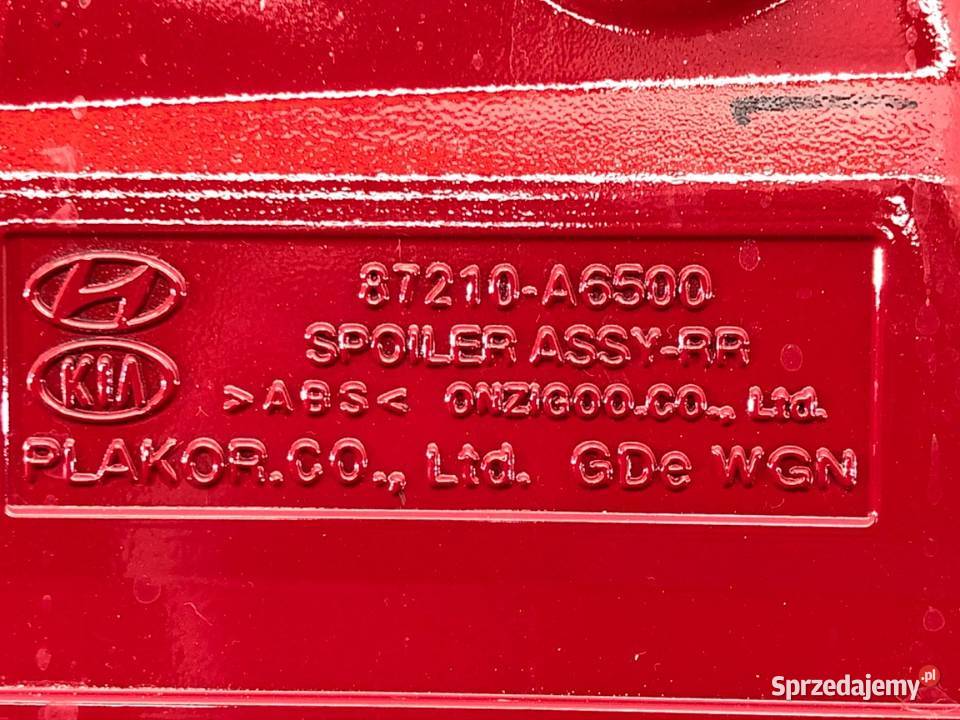 SPOILER HYUNDAI i30 Hatchback 87210A6500 OWIEWKA Części samochodowe sprzedam