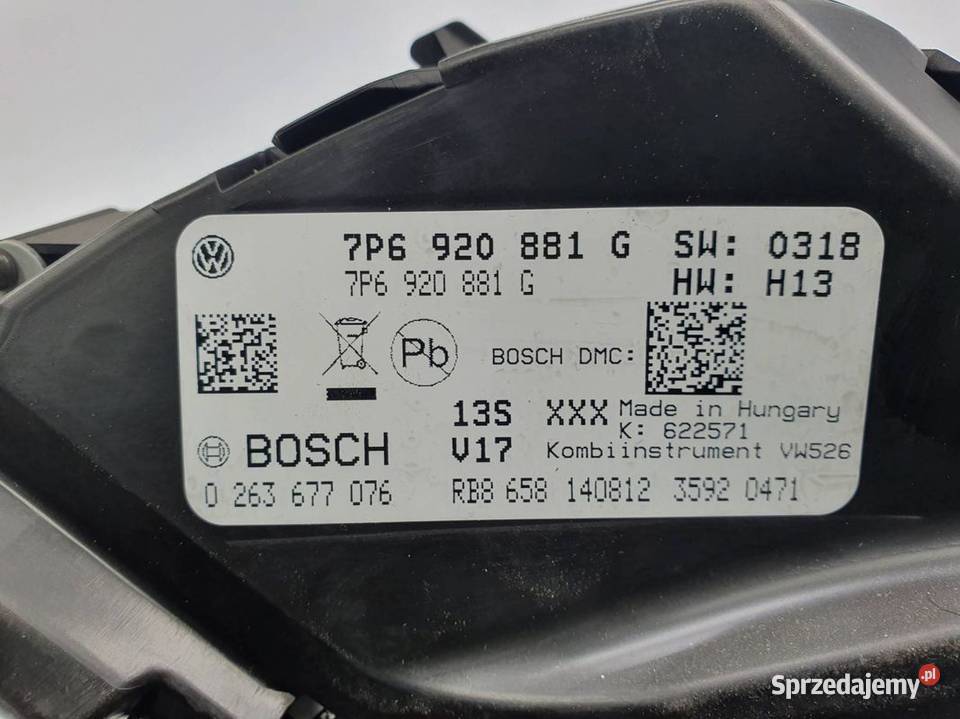 LICZNIK ZEGAR VOLKSWAGEN TOUAREG II 7P