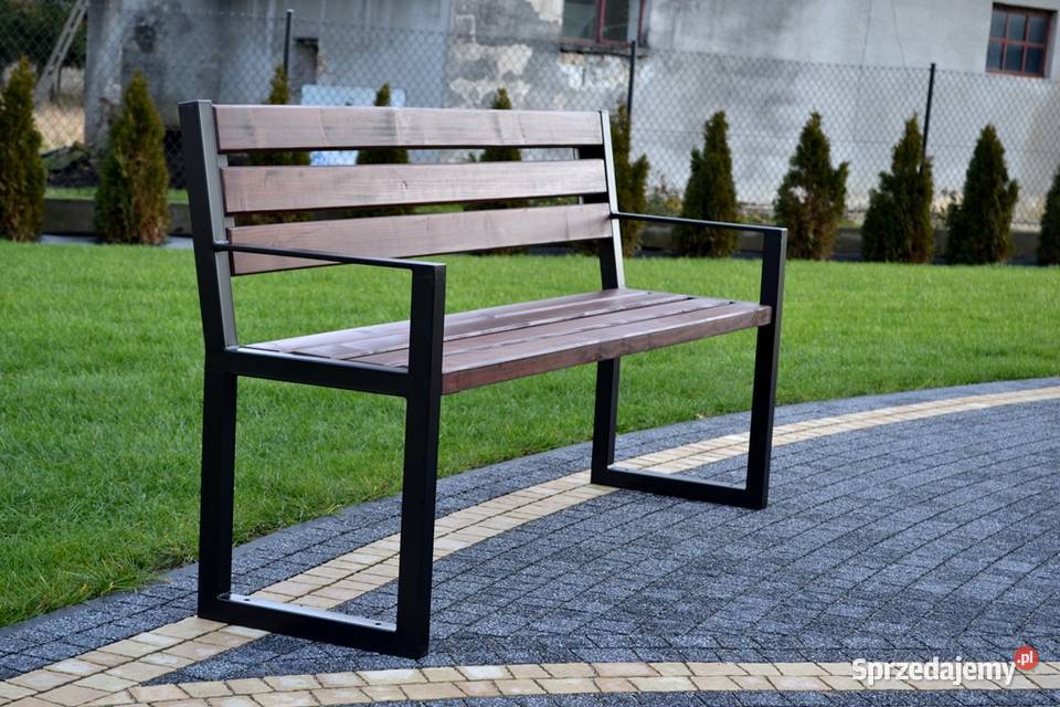 Ławka Parkowa miejska z podłokietnikami z Poznań sprzedam