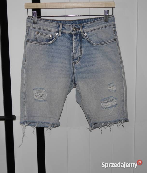 HM świetne spodnie dziury 32 XXS H&M Wrocław