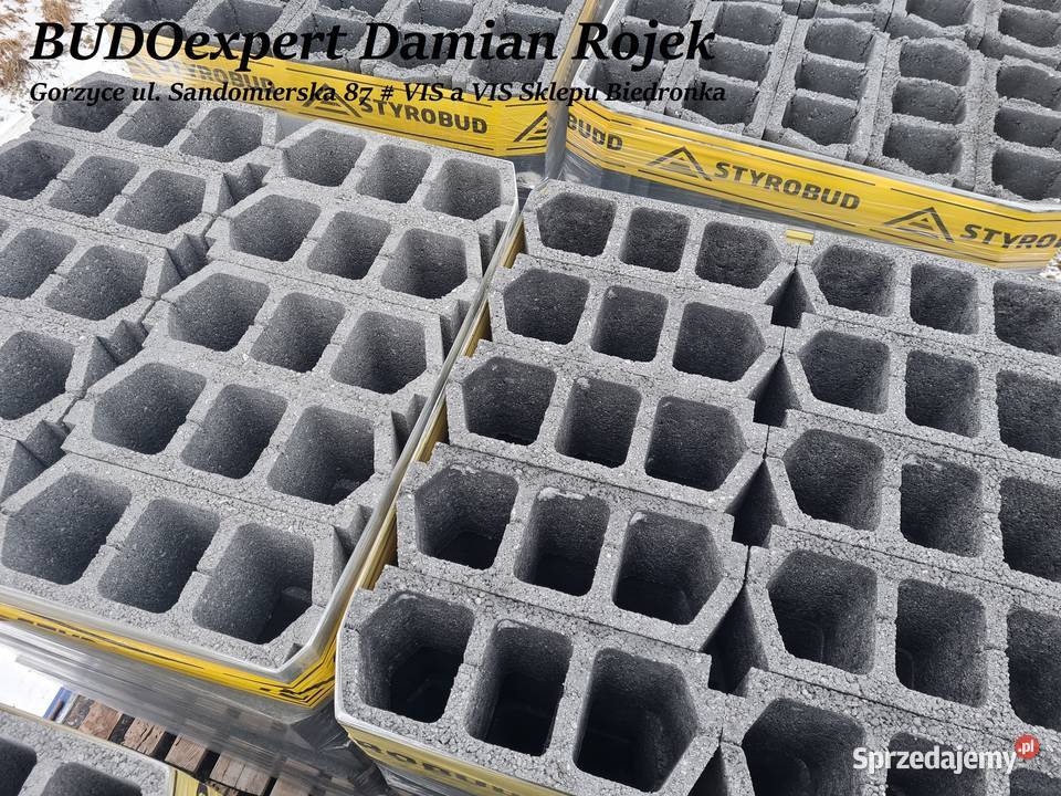 KSZTAŁTKA FILAROWA pustak bloczek szalunkowy Gorzyce