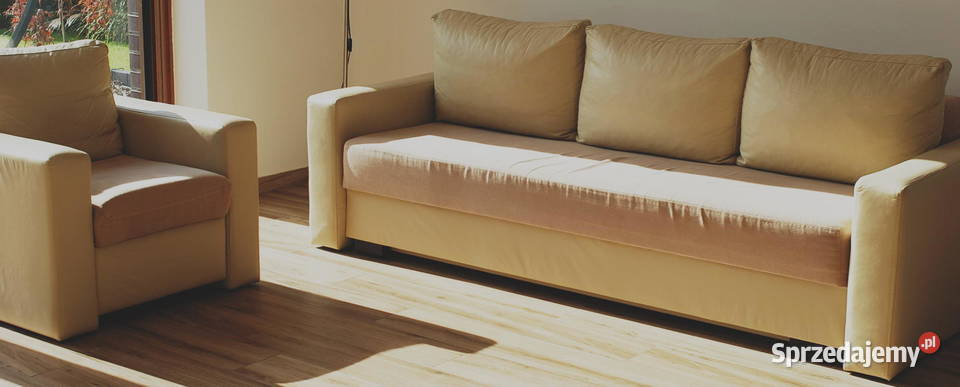 Skórzana sofa plus fotel śląskie Zabrze sprzedam