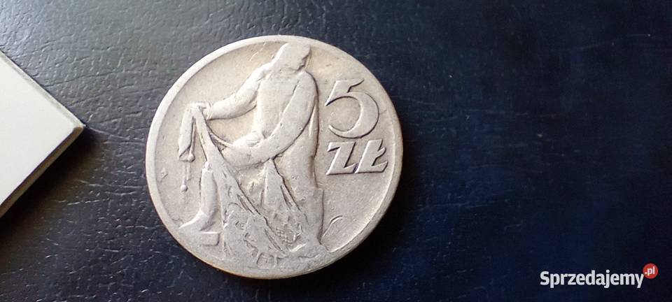 Stare monety 5 złotych 1958 PRL Polska Lesko