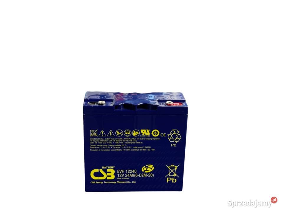 Akumulator CSB EVH 12240 AGM 12V 24Ah P