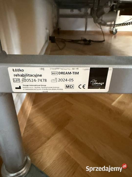 Łóżko medyczne regulowane elektrycznie materac