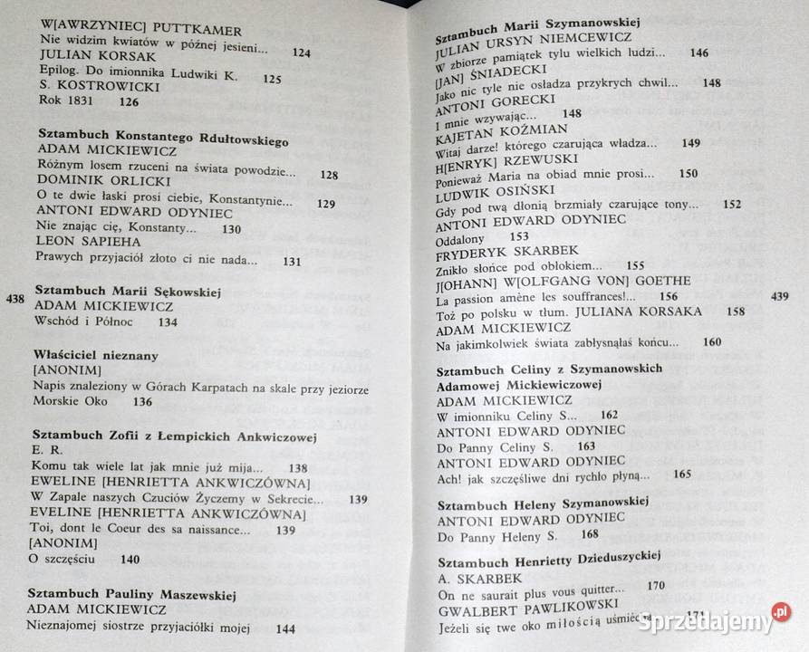 Sztambuch romantyczny Biernacki Andrzej Chełm sprzedam