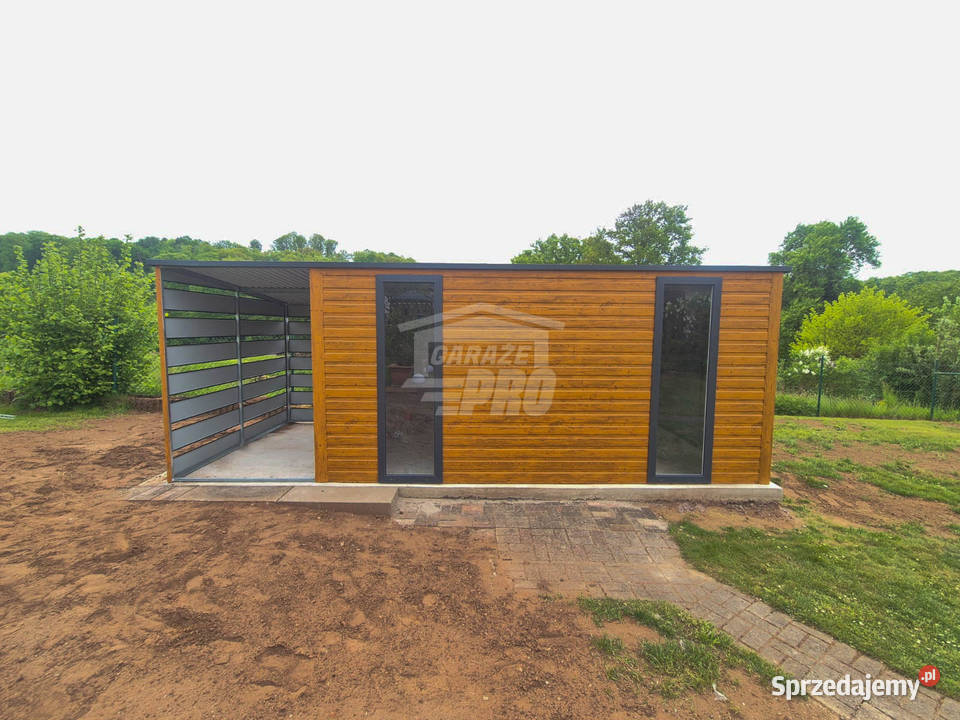 Schowek Domek Ogrodowy 4x2m wiata 15m drzwi 2x łódzkie Rawa Mazowiecka