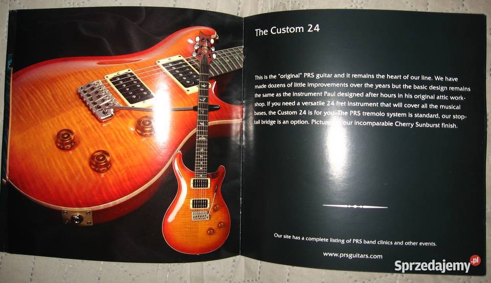 PRS Paul Reed Smith 1998 Guitars katalog gitar PRS pomorskie