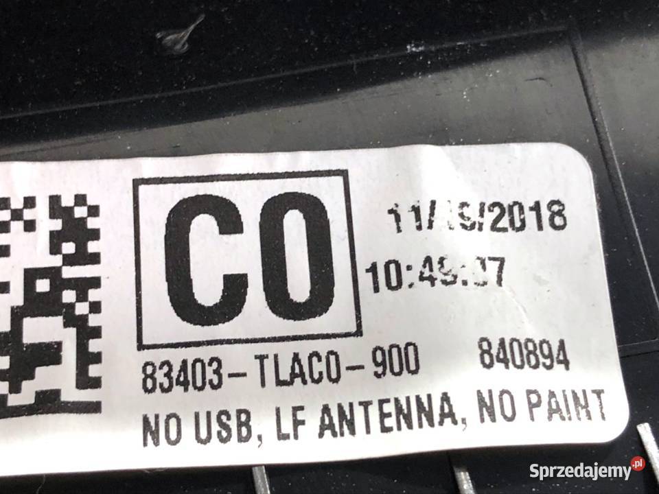 KRATKA NAWIEWU TYŁ HONDA CRV V SUV WENTYLACJI