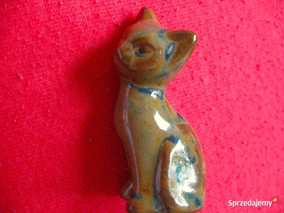 Kot marmurkowy ceramika 55 x 2 x 2 Miniaturka Figurki i rzeźby Siedlce