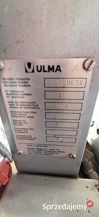 Automat pakujący FlowPack ULMA P500 Stary Redzeń