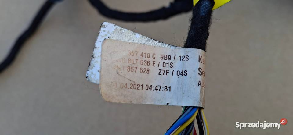 AUDI A6 C8 A7 LUSTERKO PRAWE WIĄZKA 14PIN STELAŻ Bieleń