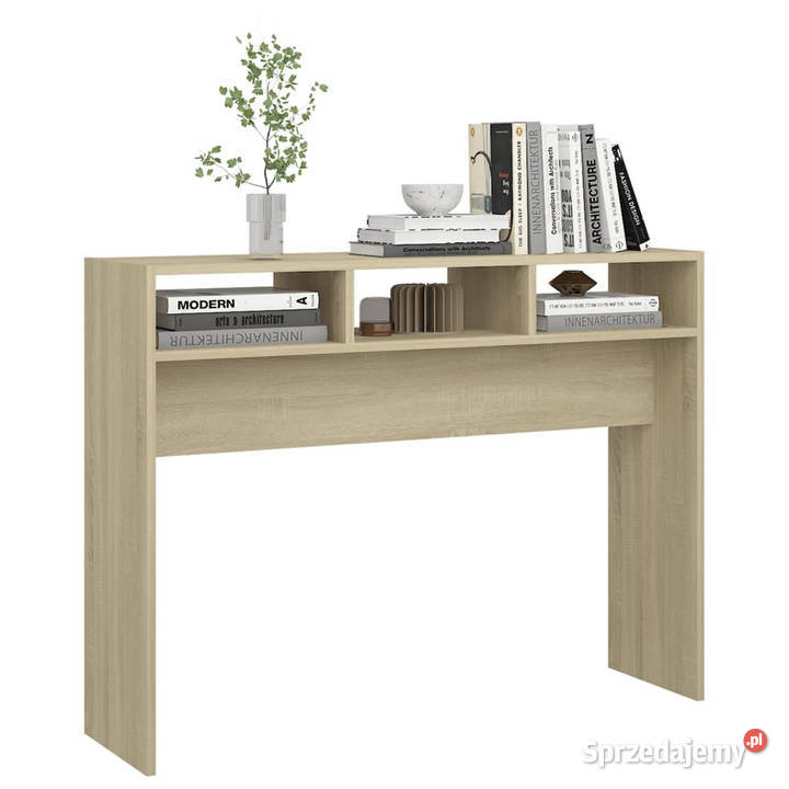 Stolik konsolowy dąb sonoma 105x30x80 WM808308 Dom i Ogród Warszawa sprzedam