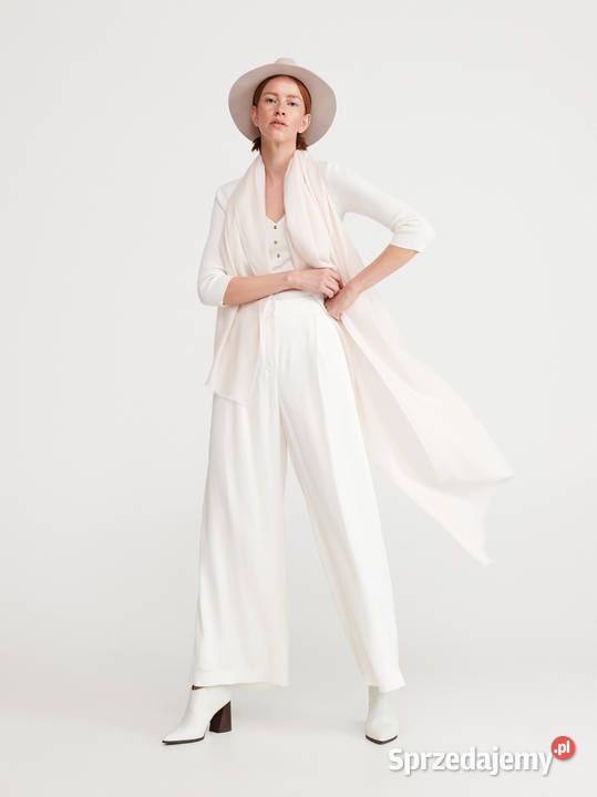 Nowy szal szalik oversize duży pudrowy pastelowy Szczecin