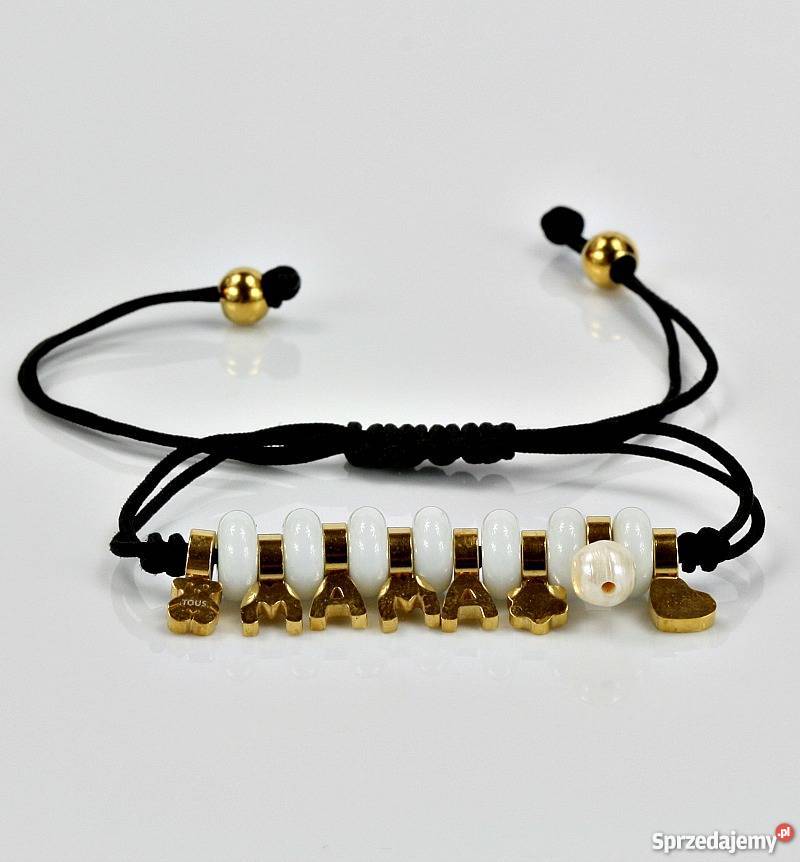 Mama Czarna Sznurkowa Bransoletka Tous dolnośląskie Wrocław