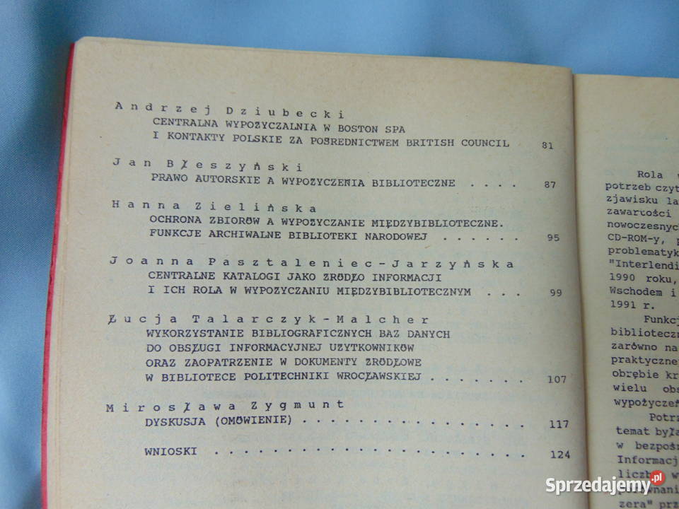 Wypożyczenia międzybiblioteczne materiały Lublin sprzedam