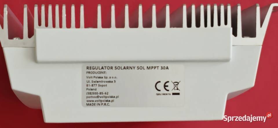 Regulator solarny VOLT SOL MPPT 30A 100V 12V24V Pozostałe Legnica