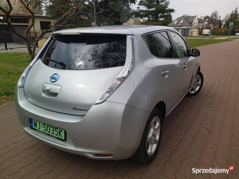 Nissan Leaf 2012 pierwszy właściciel srebrny mazowieckie Warszawa