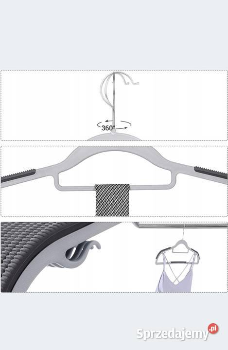 WIESZAK NA UBRANIA DO SZAFY WIESZAKI ZESTAW 50