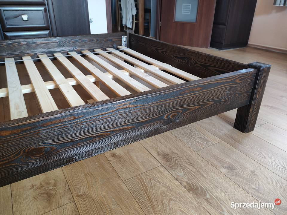 Nowe postarzane szczotkowane łóżko 140x200 Nisko sprzedam