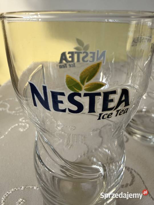 Szklanki Nestea Ice Tea 300 ml Oryginalne Logo przezroczysty Szklanki i kufle Czerwionka-Leszczyny