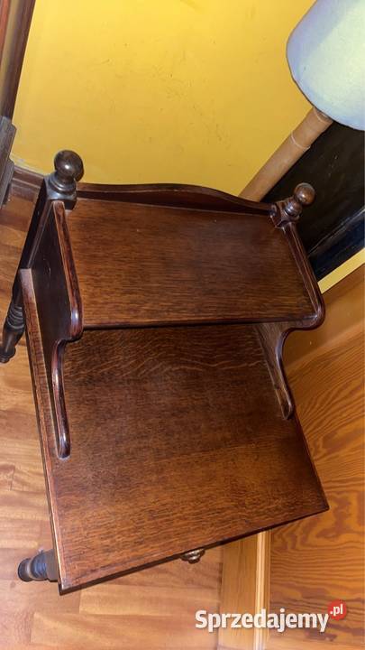 Szafka eklektyczna do sypialni Z ciemnego drewna Gdańsk