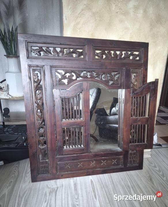 Lustro kolonialne z rzeźbioną ramą Nowa Ruda sprzedam