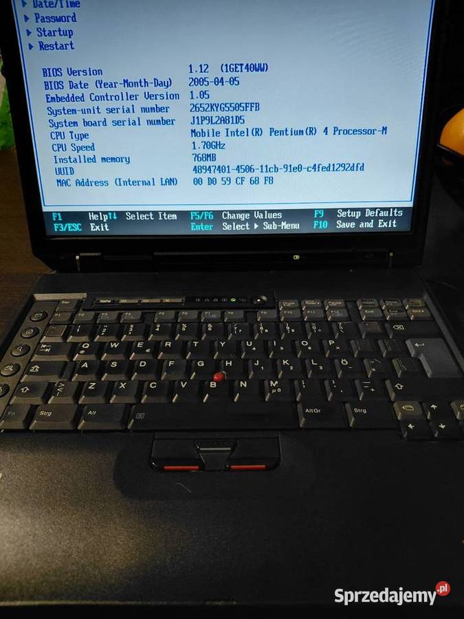 IBM THINKPAD A31 2 WINDOWS 2000 Grodzisk sprzedam