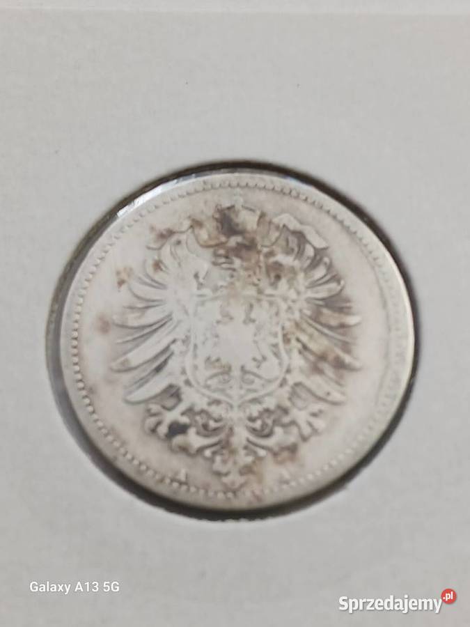 1 Marka Prusy 1875 r 6 mennica A Konin