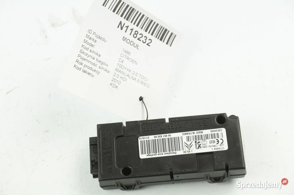 9665183080 BLUETOOTH II C4 MODUŁ Lipno