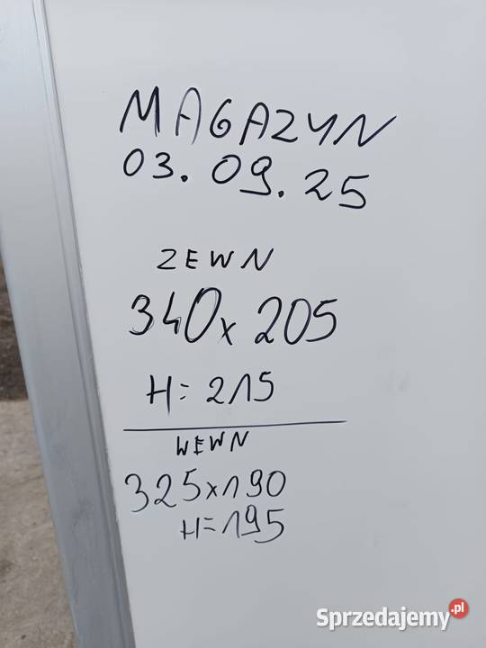 Kontener magazyn izoterma chłodnia garaż Laskowa