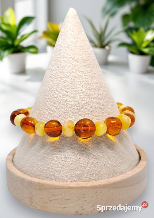Bransoletka BURSZTYN bałtycki barok mleko Bransoletki Warszawa