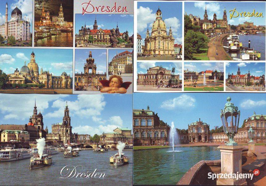 Kart Poczt RFN Drezno widoki 6 Pocztówki i karty telefoniczne Gliwice sprzedam