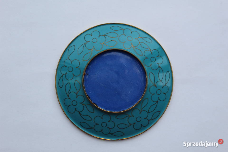 Chiny Cloisonne Talerz Talerzyk Emalia Komórkowa