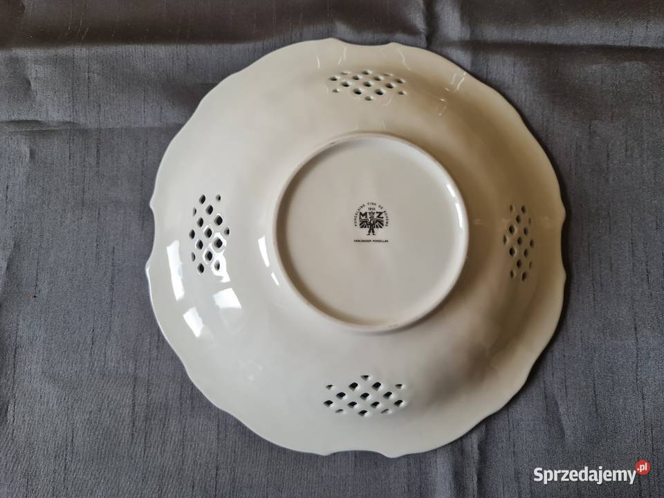 Piękna patera kobaltowo niebieska Czechy