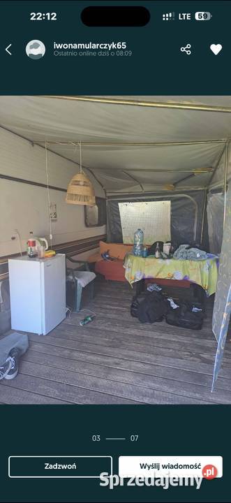 Knaus kempingowa 1988 r dwa oddzielne łóżka i