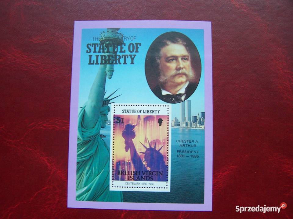 Wyspy Dziewicze MNH 1986 Prezydenci USA Statua