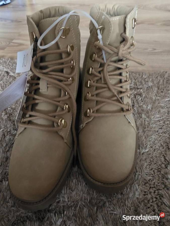 Buty damskie Zimowe Cleve rozmiar 38 brązowe Obuwie Białystok