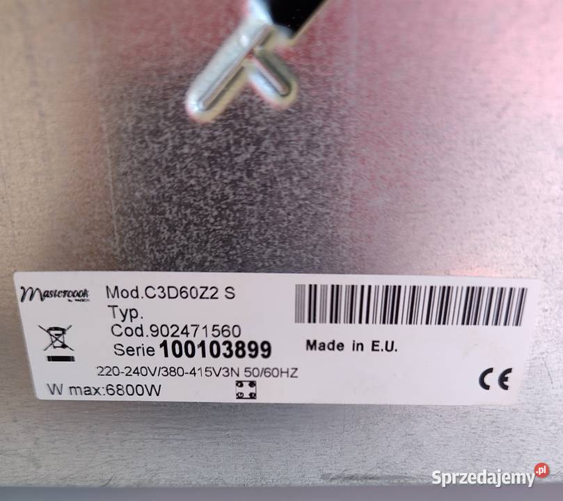 Mastercook C3D60Z2 S płyta ceramiczna Olecko