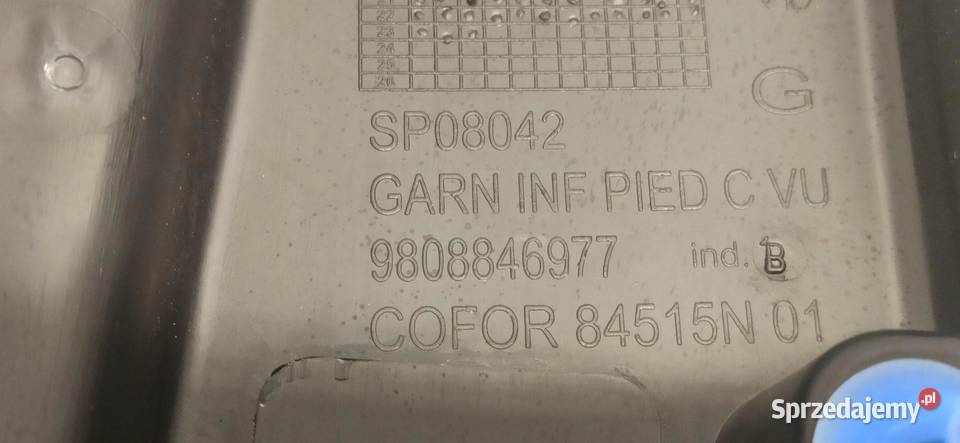 OPEL VIVARO C OSŁONA SŁUPKA LEWA 9808846677 osobowe Podszybia sprzedam