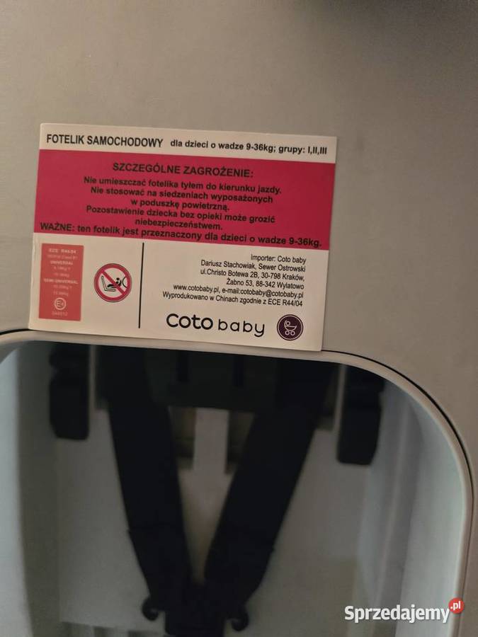 Fotelik samochodowy Coto baby Poznań
