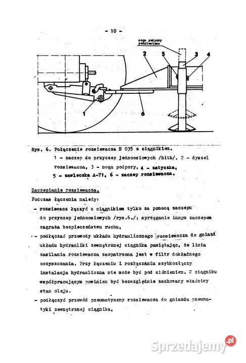 Rozsiewacz nawozów i wapna RNW3 instrukcja i