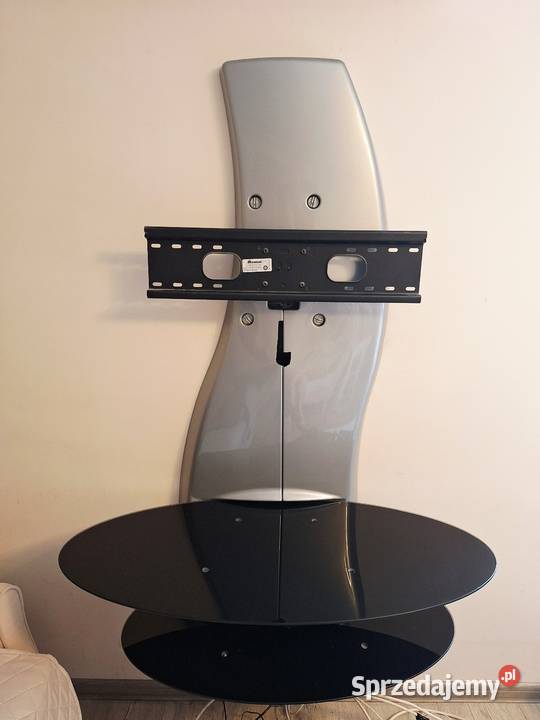 Panel TV z półkami Meliconi Ghost Design Srebrny Wrocław sprzedam