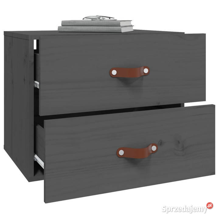 Szafki nocne wiszące 2 50x36x40 szare WM820981 mazowieckie Warszawa