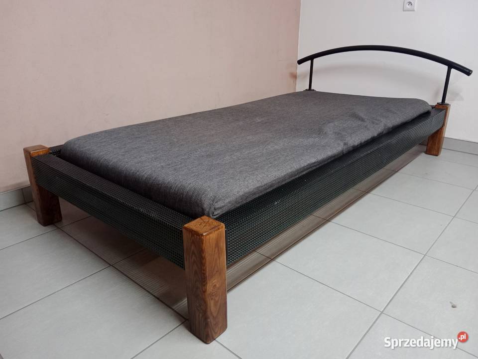 Łóżko metalowe 200x90 90cm opolskie Kujakowice Górne